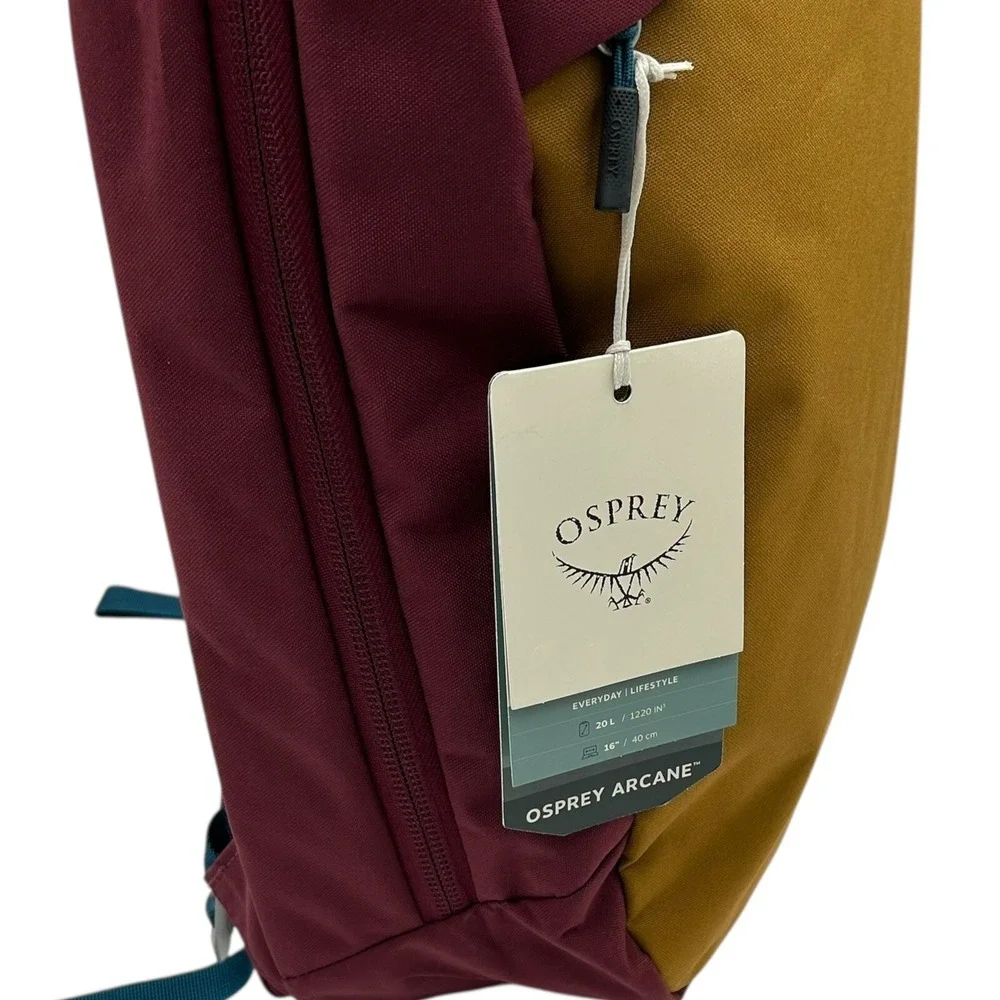 Osprey Arcane 20L Backpack Burgundy-Brown (18H x 12W x 8D) 16